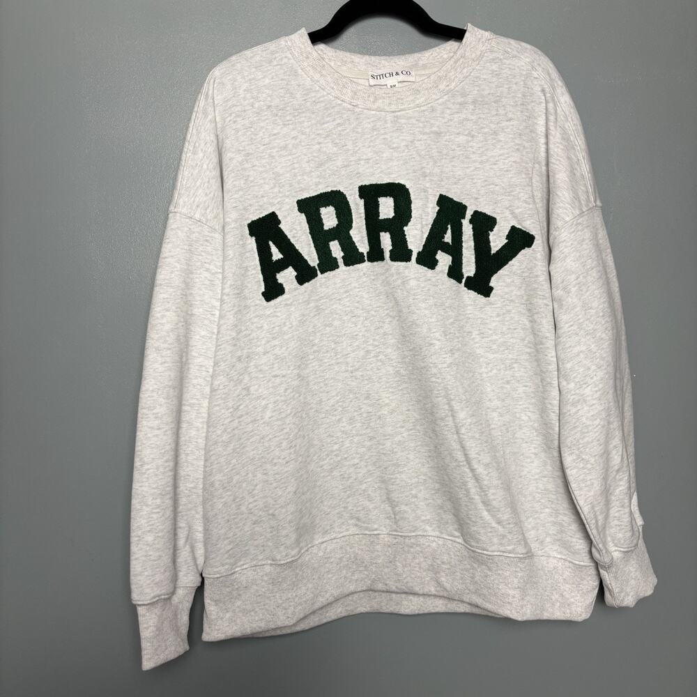 Official 30A Array Women’s Pullover Crew Heater Gray Sweatshirt Small Medium